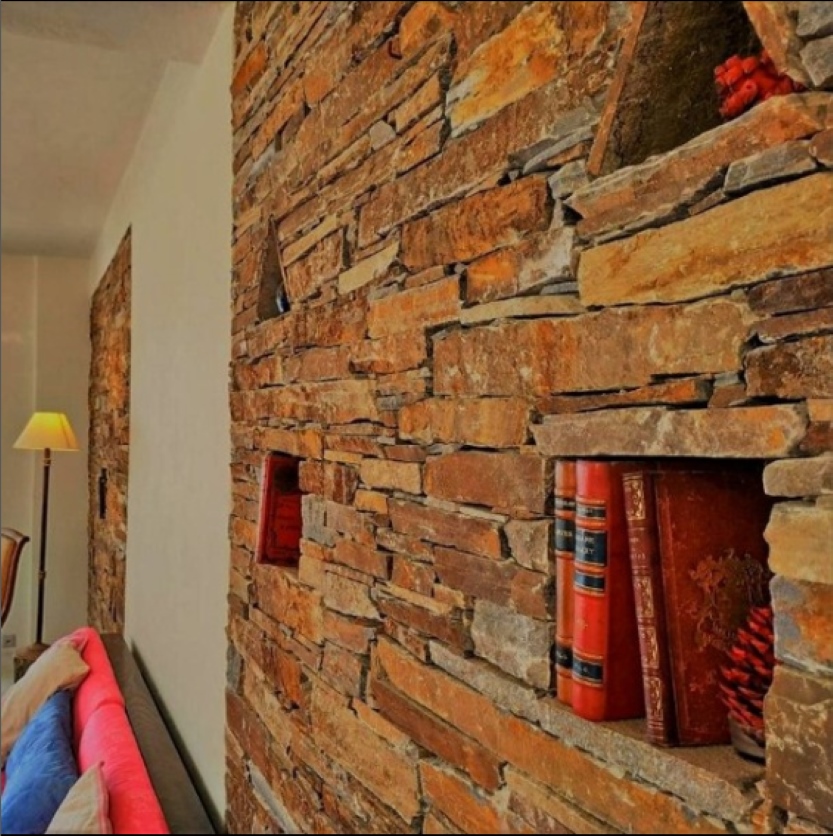 Επένδυση Τοίχου με Πλάκα Καρύστου