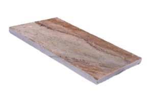 ορθογωνισμένη πλάκα Καρύστου πράσινη καφέ